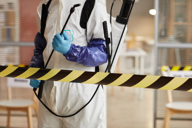 Professional Biohazard Cleanup technician working in Lancaster, CA